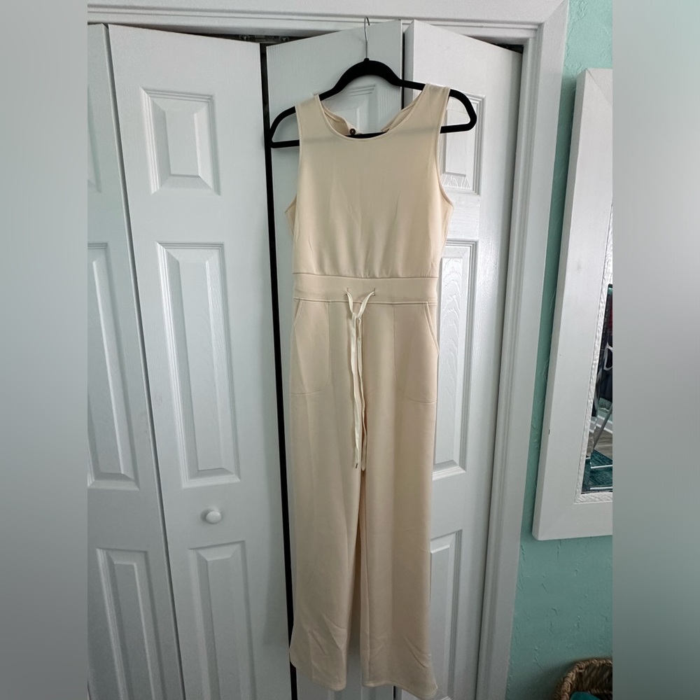 Cream color size L jumpsuit